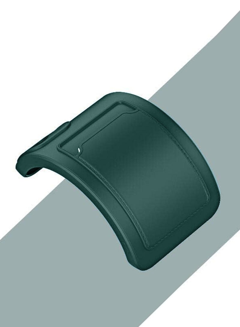 Wtech Silicone TPU With Card Holder Case Cover For Tecno Spark 20C 4G 2023 Dark Green  - Image 3