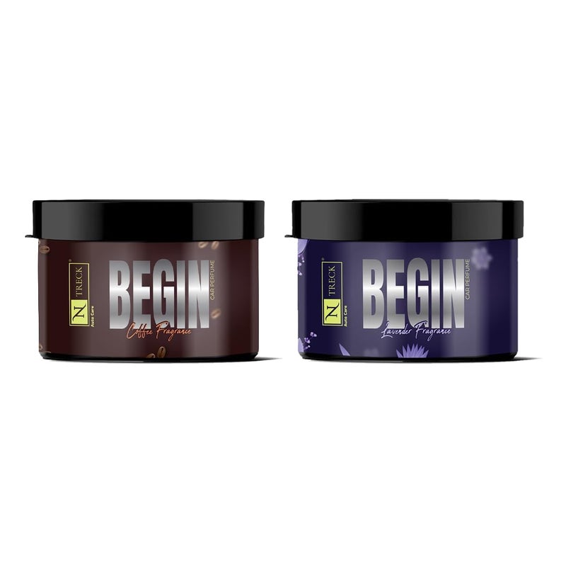 N Treck عطر السيارة NTreck برائحة القهوة والخزامى | معطر هواء عضوي للسيارة يدوم طويلاً، مزيل روائح طبيعية، موزع هواء منعش للوحة القيادة والفتحات | صديق للبيئة لداخل السيارة - Image 1
