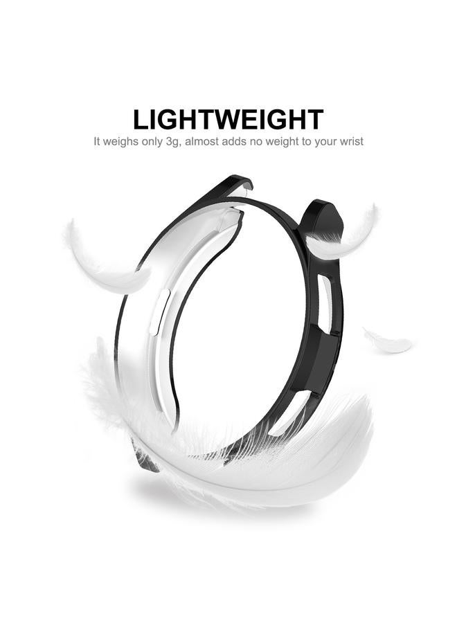 إيروريكس لساعة سامسونج جالاكسي واتش 6 كلاسيك 47 مم، جراب ناعم من مادة TPU مطلي بالكهرباء + واقي شاشة زجاجي 9H بسمك 0.2 مم (ذهبي) - Image 4