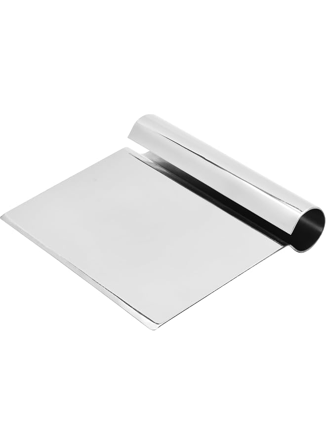 S-TOP Dough Steel Scraper, 22 cm, DSS001, Food Scrappers, Pastry Cutter Stainless Steel Dough Scraper, Cake Scraper, Multi-Purpose Scraper Tool Kitchen - Image 1