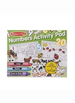 Numbers Coloring And Sticker Activity Pad