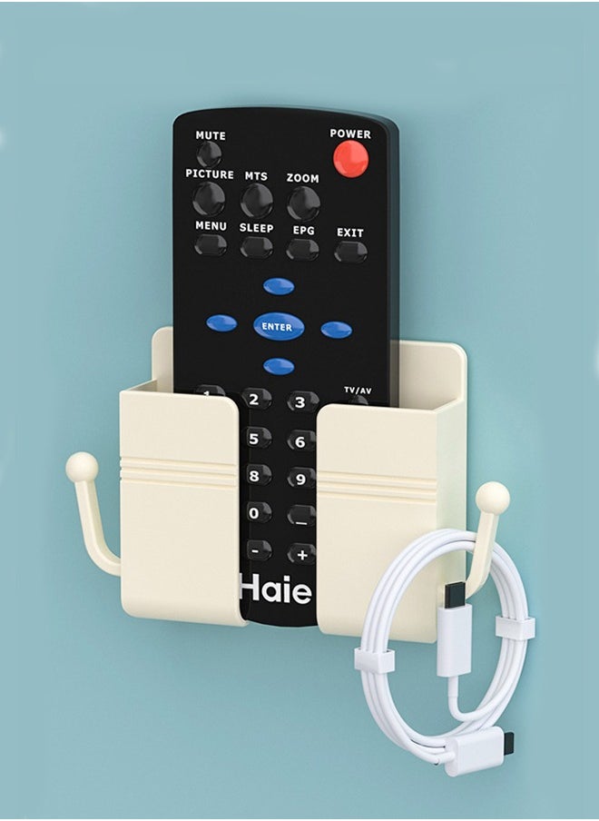 Generic - 1 PCS Self Adhesive Wall Mounted Mobile Phone Holder White - Image 1