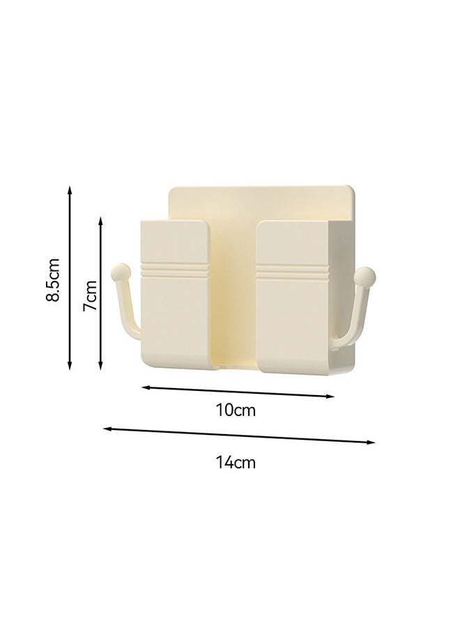 Generic - 1 PCS Self Adhesive Wall Mounted Mobile Phone Holder White - Image 1