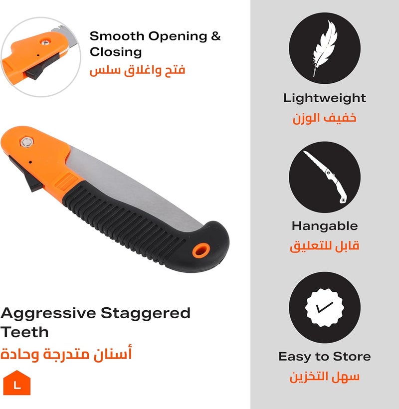 Folding Saw | Hand Saw for Wood Camping, Dry Wood Pruning Saw With Hard Teeth - Image 2