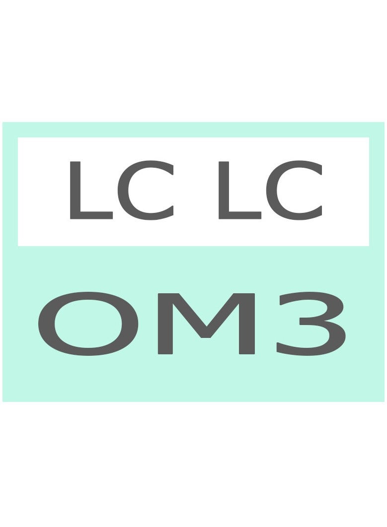 LC UPC/LC UPC Dual LSZH Fiber Patch Cable 2.0MM OM3 2M 6 PCs