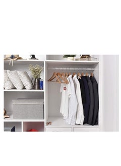 Generic Quality Wooden Hangers - Slightly Curved Hanger 30-Pack Sets - Solid Wood Coat Hangers with Stylish Chrome Hooks - Heavy-Duty Clothes, Jacket, Shirt, Pants, Suit Hangers (Natural, 30)  - Image 3