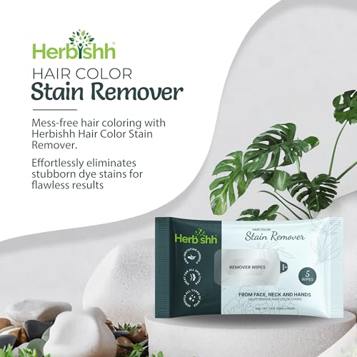 Herbishh Hair Color Stain Remover Wipes – Gentle Formula for Dye Cleanup – Easy Clean Travel Pack With 5 Skin-Friendly Wipes (Pack of 1) - Image 3