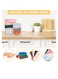 DUNISO 25 Pcs Ziplock Bags, 5 Sizes Travel Storage Bags Set, Waterproof Multifunctional Reusable Clear Clothes Storage Bag  - Image 5