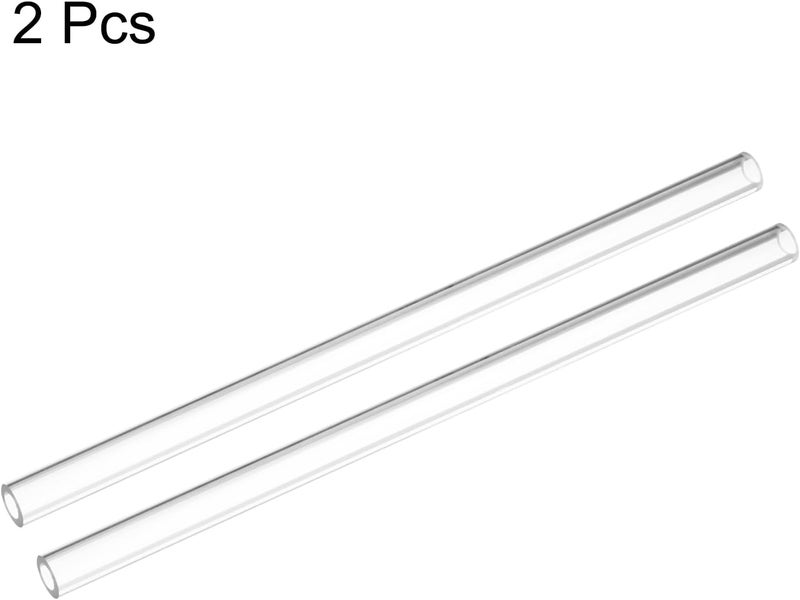 uxcell 2pcs Clear Rigid Tubing Pipe 10mm ID x 16mm(5/8") OD 1Ft(305mm) Round Plastic Polycarbonate Tube - Image 4