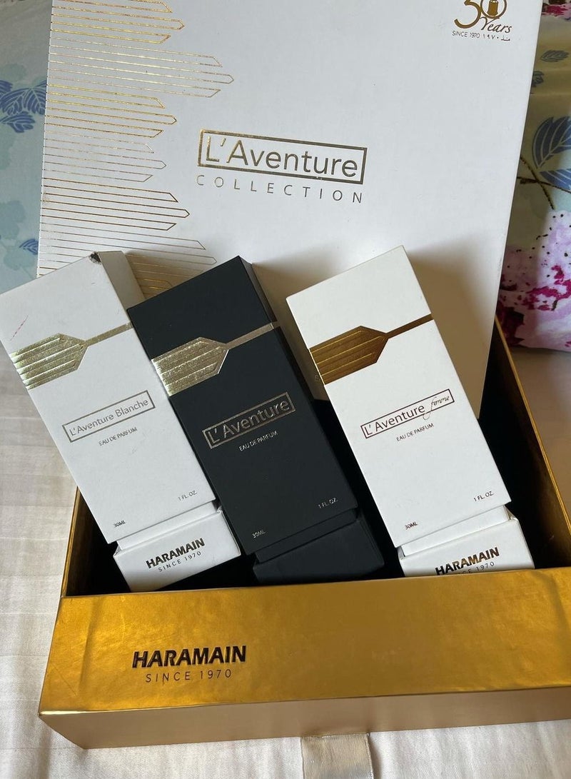 الحرمين Haramain 3-Piece L'Aventure Collection Spray 30ml، للجنسين 1.01 oz. - Image 3