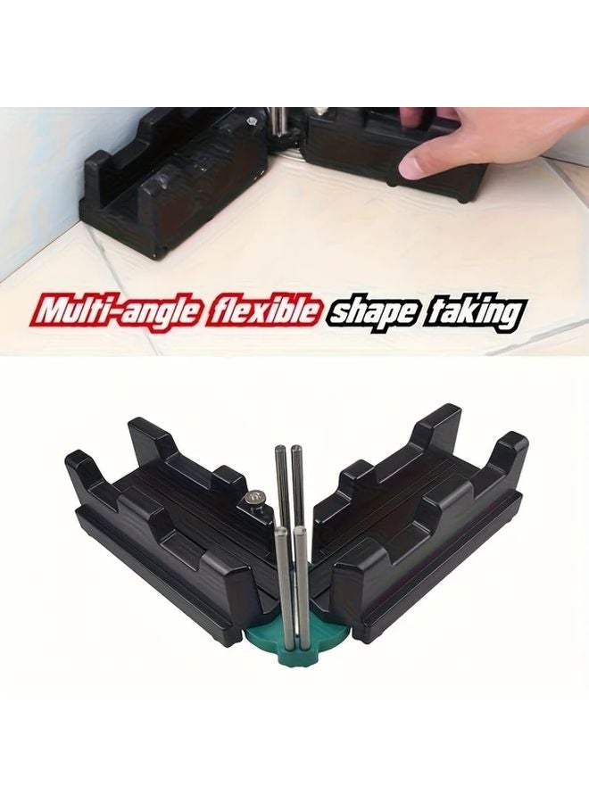 Black Green Woodworking Angle Cutting Box 2 in 1 Measurement Tool Multi Angle 90 180 Precision Guide Durable Plastic - Image 2