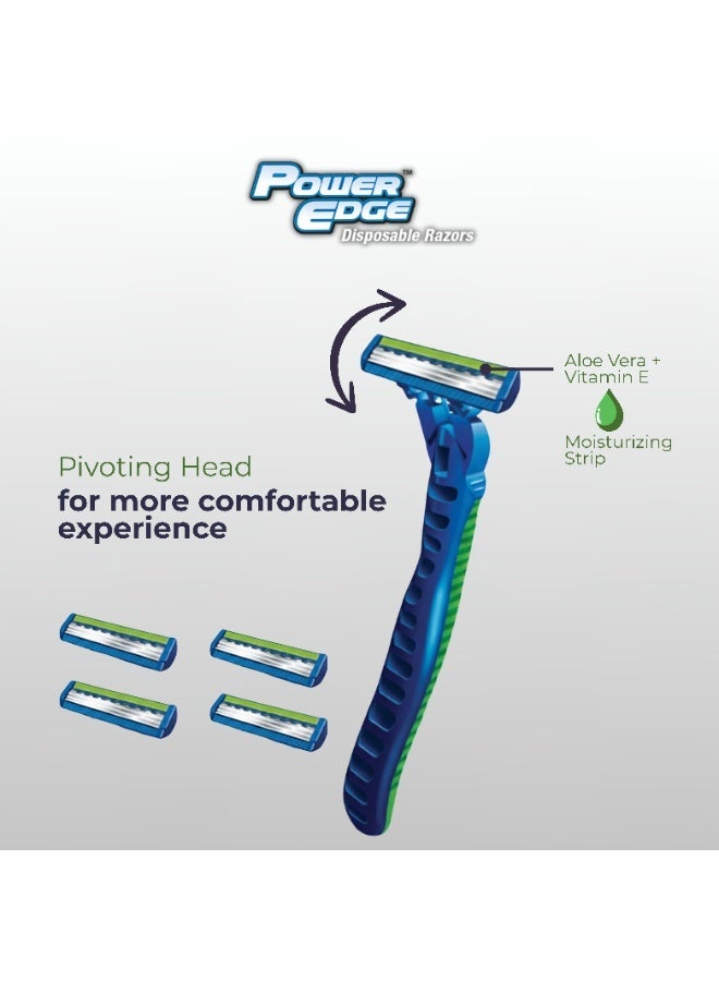 Power Edge System 3, Ultimate PE shave with 5 cartridge Razor, Made in UK - Image 5