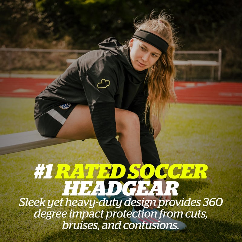 Storelli ExoShield Head Guard, Military-Grade Head Protection, Foam Padding Headband, Official Headgear of US Club Soccer, Black, Size 4 - Image 2