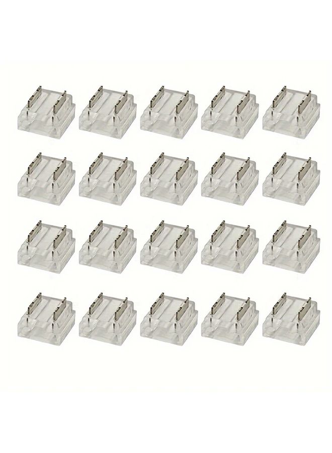 6 قطع موصلات مشبك نحاسية 8 مم لأضواء شريط COB SMD غير معزولة - Image 1