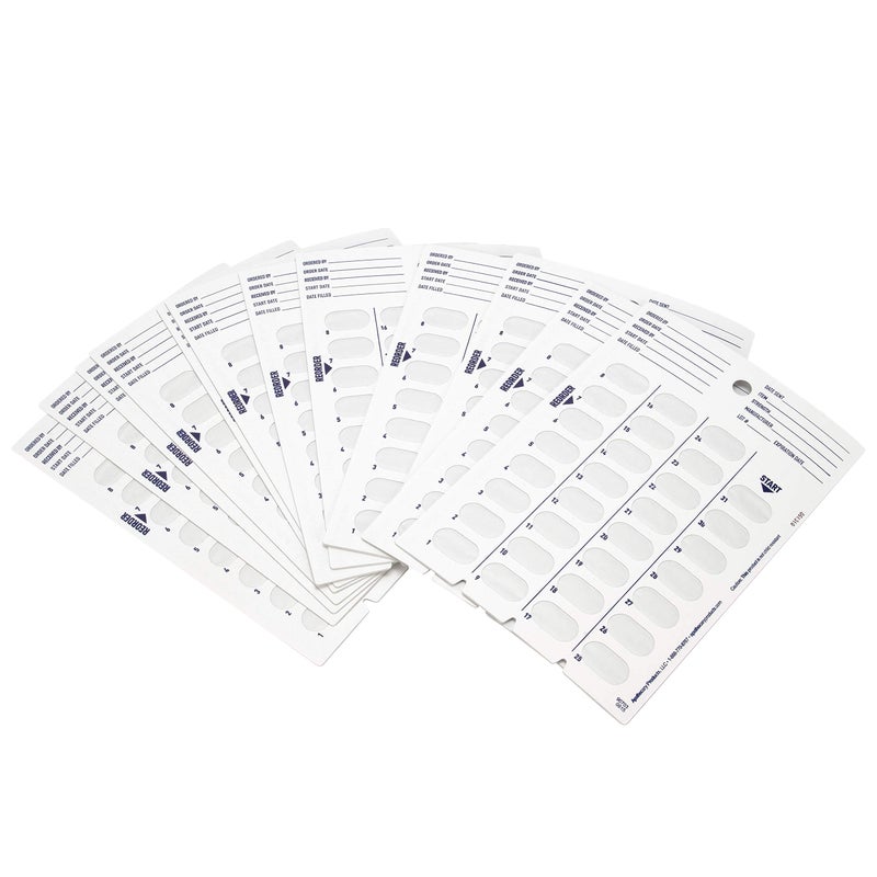 Ezy Dose Disposable (31-Day) Pill, Medicine, Vitamin Organizer Box | Monthly Planner Refill Pack | Kit includes 12 Cards and Blisters - Image 3