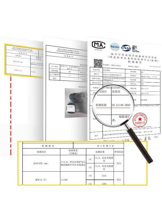 Strongman أحذية أمان للرجال Lg-161، كعب فولاذي ونعل فولاذي، معتمد من La، مضادة للكسر، مضادة للثقب، أحذية عمل واقية، زرقاء، مقاس 44 - Image 1