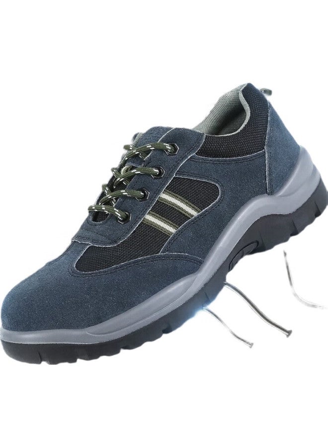 Strongman أحذية أمان للرجال Lg-161، كعب فولاذي ونعل فولاذي، معتمد من La، مضادة للكسر، مضادة للثقب، أحذية عمل واقية، زرقاء، مقاس 44 - Image 3