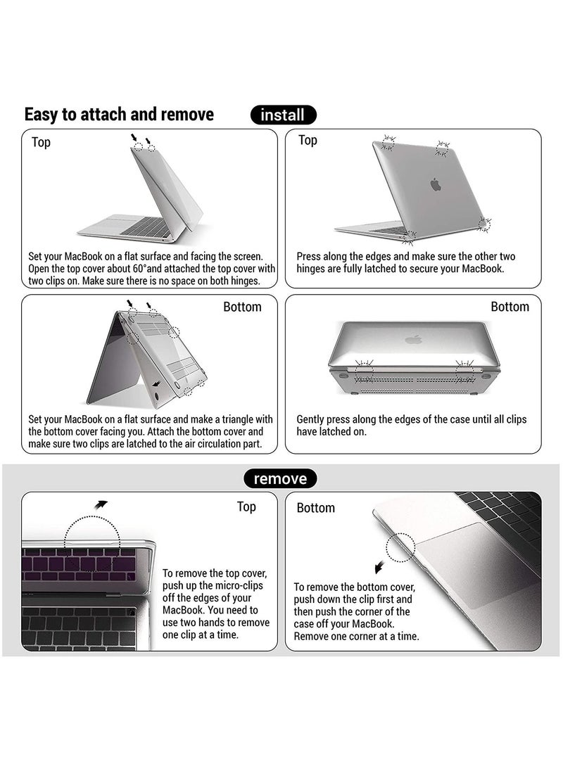 Compatible with MacBook Pro 16 Inch Case A2141 Release 2020 2019,Plastic Hard Shell Case Cover for Mac Pro 16’’ with Touch Bar and Touch ID,Black,T16BK