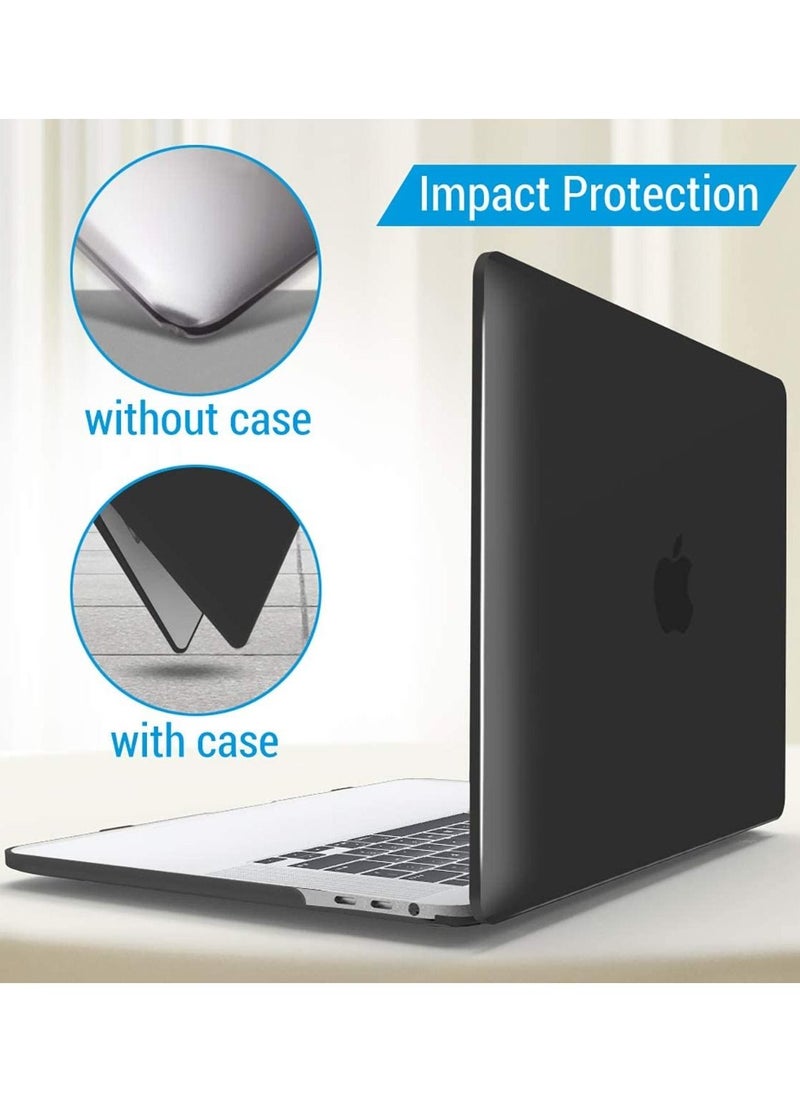 iBenzer Compatible with MacBook Pro 16 Inch Case A2141 Release 2020 2019,Plastic Hard Shell Case Cover for Mac Pro 16’’ with Touch Bar and Touch ID,Black,T16BK  - Image 2