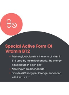 Allergy Research Group B12 Adenosylcobalamin Supplement - with Folic Acid, Vitamin B12 3000 mcg, Folate, Pure B12, Vegetarian Lozenges - 60 Count - pzsku/Z98B0B7BBB900417C3EC0Z/45/_/1740202617/61419488-21eb-45bc-8a7f-df09a0700af8