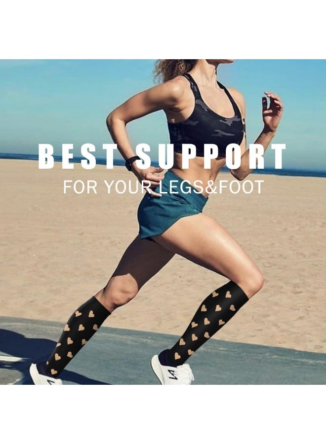 6 pairs Compression Socks S/M for Women  Men Best Support for Nurses, Running, Hiking, Recovery S/M - Image 4