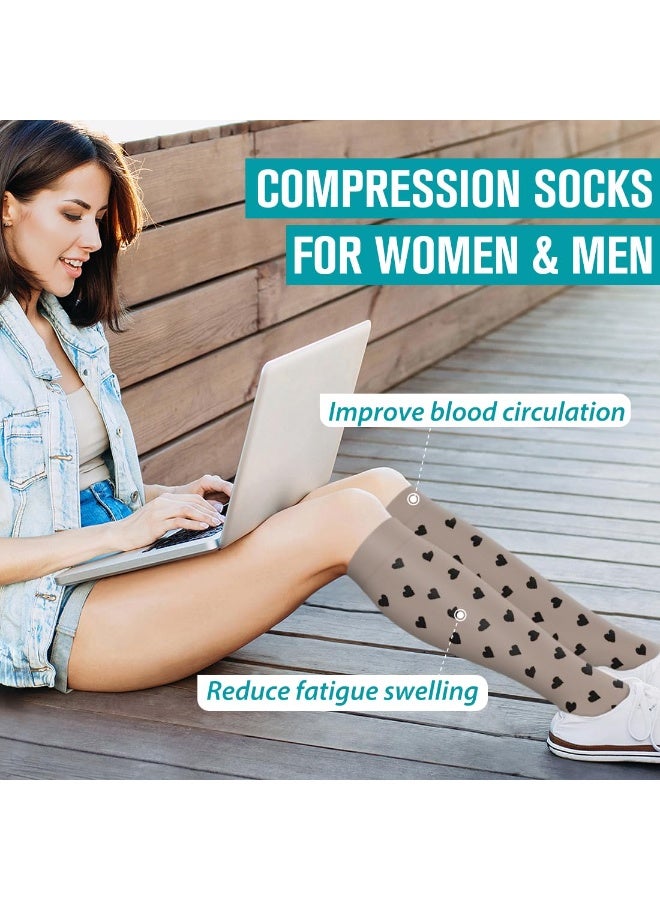 6 pairs Compression Socks S/M for Women  Men Best Support for Nurses, Running, Hiking, Recovery S/M - Image 3