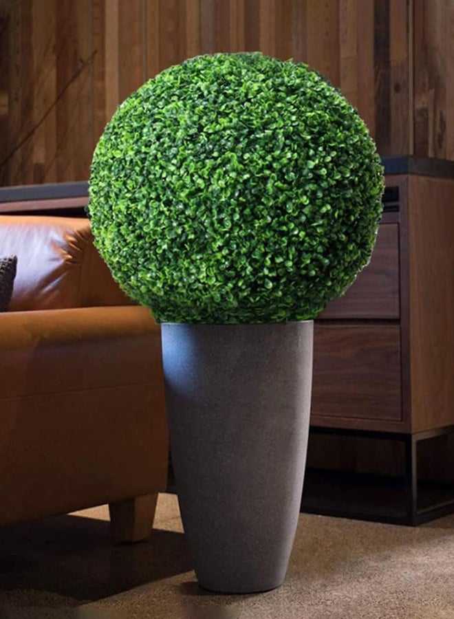 HOME TASTE Artificial Grass Ball Boxwood Topiary Ball Green Plastic Plant Ball To Decorate Indoor,Outdoor Events,Weddings And Home Garden, Shopping Mall Lifelike Faux Boxwood Plant Ball  - Image 1