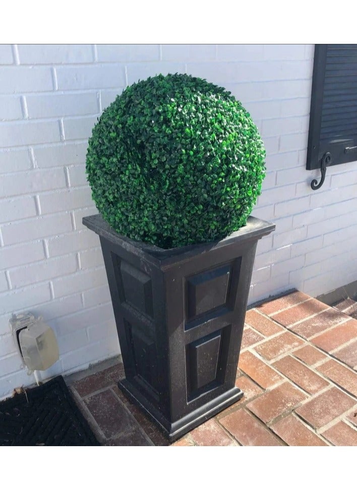 HOME TASTE Artificial Grass Ball Boxwood Topiary Ball Green Plastic Plant Ball To Decorate Indoor,Outdoor Events,Weddings And Home Garden, Shopping Mall Lifelike Faux Boxwood Plant Ball  - Image 4