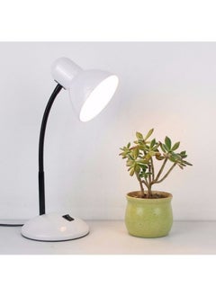 LED Learning Simple Table Lamp For Students Reading And Writing Bedside Desktop Plug-in Night Feeding Nail Art Tattoo Lamp-Color:White - Don’t Take This Photo (you Have To Install The Bulb Yourself If You Don’t Have A Light Bulb)