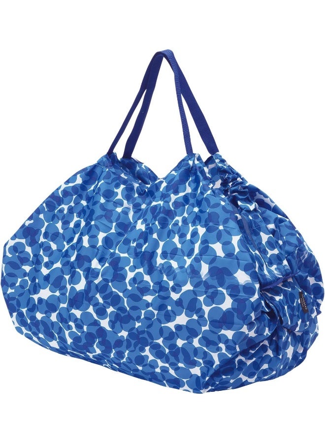 Marna Shupatto Reusable Shopping Bag – Compact Fold, Lightweight & Durable – Blue, Large