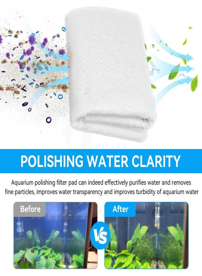 KEYDINHT Aquarium Polishing Filter Pad, 100 Micron Water Polishing Pad for Aquarium Fish Tank Filter - Aquarium Filter Floss Media Pad Cut-to-Fit Ponds & Sumps For Crystal Clear Water (36" X 24"，1 Pack) - Image 3