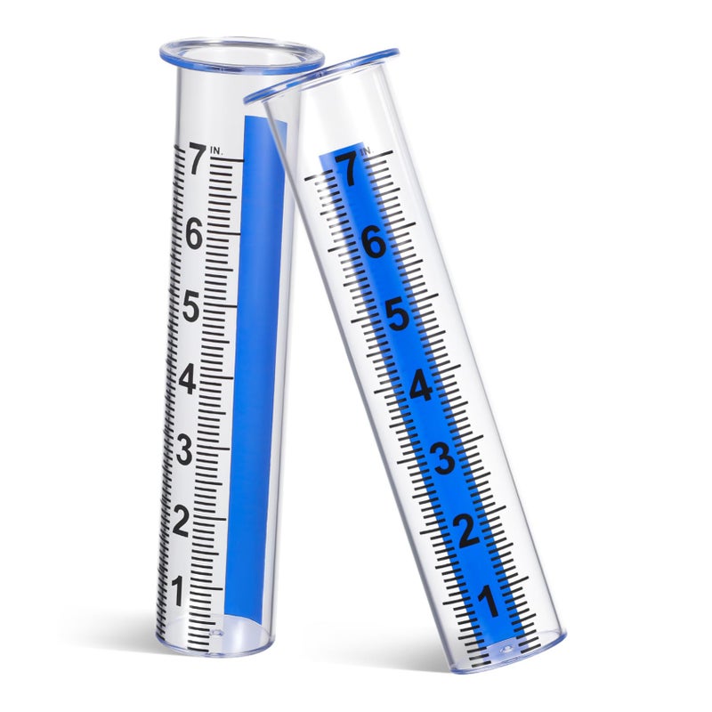 Outdoor Rain Gauge Tube Plastic Garden Lawn Water Measurement Monitor - Image 2