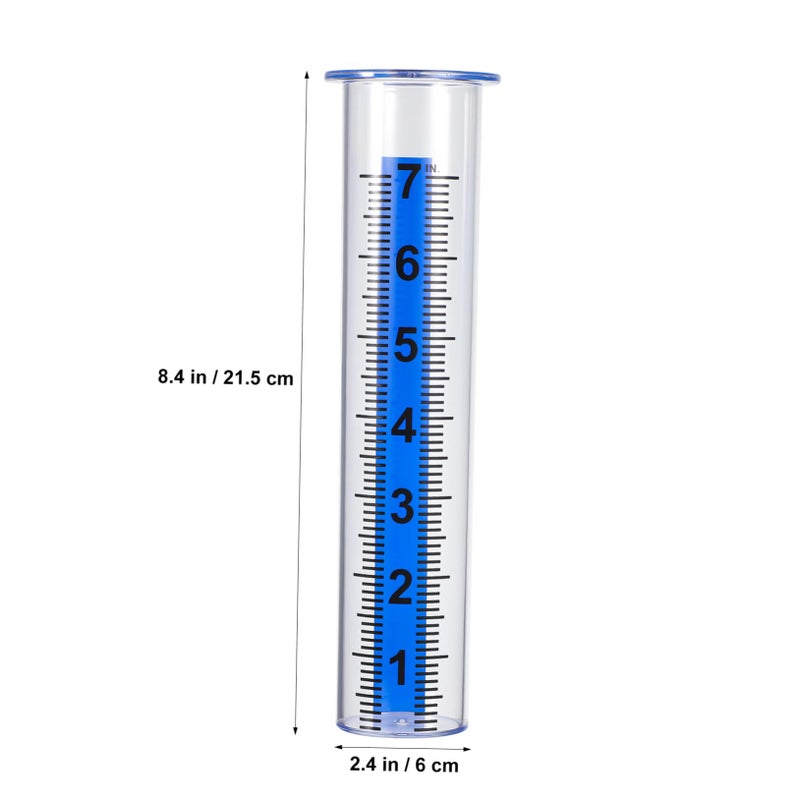 Outdoor Rain Gauge Tube Plastic Garden Lawn Water Measurement Monitor - Image 3