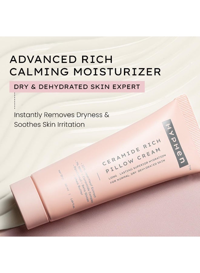 Hyphen 10% Heartleaf Extract & 7% Ceramides-NMF Face Cream Moisturizer | Rich Pillow Cream For Hydration, Deep Nourishment & Barrier Repair | For Dry Skin, Normal Skin & Sensitive Skin- 50ml - Image 3