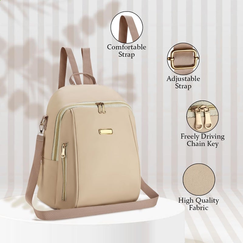 SKUGG Elegant Women's Multi-Function Backpack | Stylish Anti-Theft Travel Bag with Shoulder Strap | Lightweight & Spacious Casual Daypack College Office Girls Handbag Purse - Image 2
