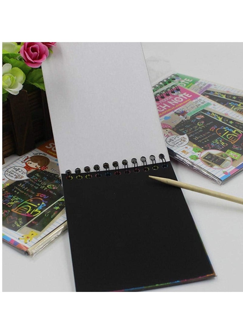 Generic Set of 10 drawing sheets and drawing tool of wood stick 20cm * 15cm middle size 