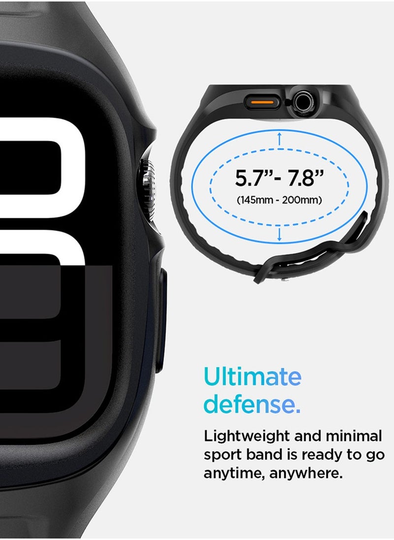 Spigen - Liquid Air Pro for Apple Watch Series 10 (46mm) Case with Band Strap - Matte Black - Image 1