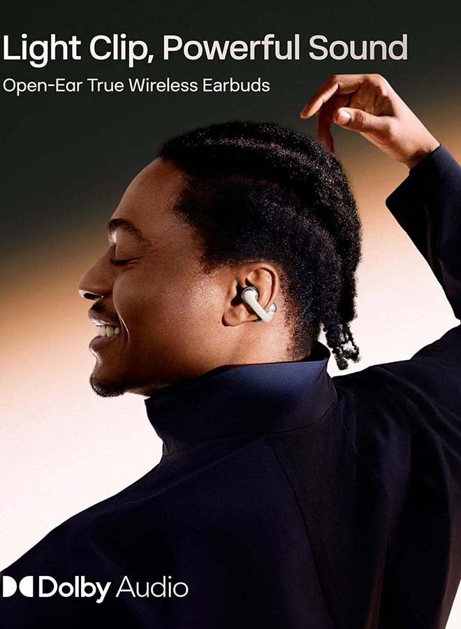 شوكز SHOKZ OpenDots ONE - سماعات أذن مفتوحة - سماعات أذن لاسلكية بلوتوث مع ميكروفون - تصميم آمن وخفيف الوزن وقابل للتثبيت - صوت دولبي متميز - مقاومة للماء - شحن سريع - حتى 40 ساعة من وقت التشغيل رمادي - Image 4