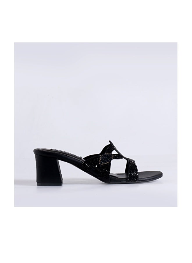 Crystalicious Emily Women Sparkly Heels Handcrafted Comfort for Party, Wedding & Evening Events - Image 1