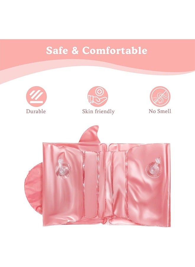 Cartoon Toddler Swim Vest, Environmentally PVC Inflatable Swim Arm Bands, Water Wings Arm Floaties Swimming Armbands for Sea Pool Beach Training (Pink) - Image 5