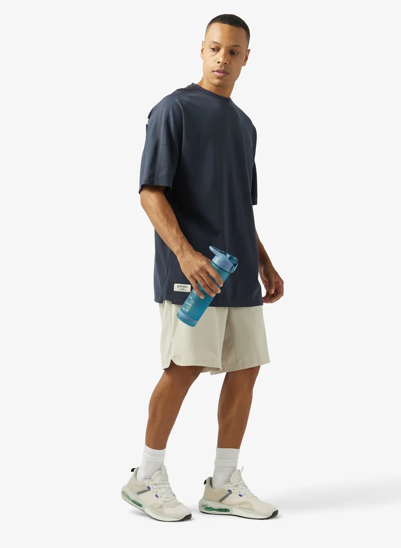 Squatwolf Navy Legacy Oversized Tee for Men | Best Price UAE