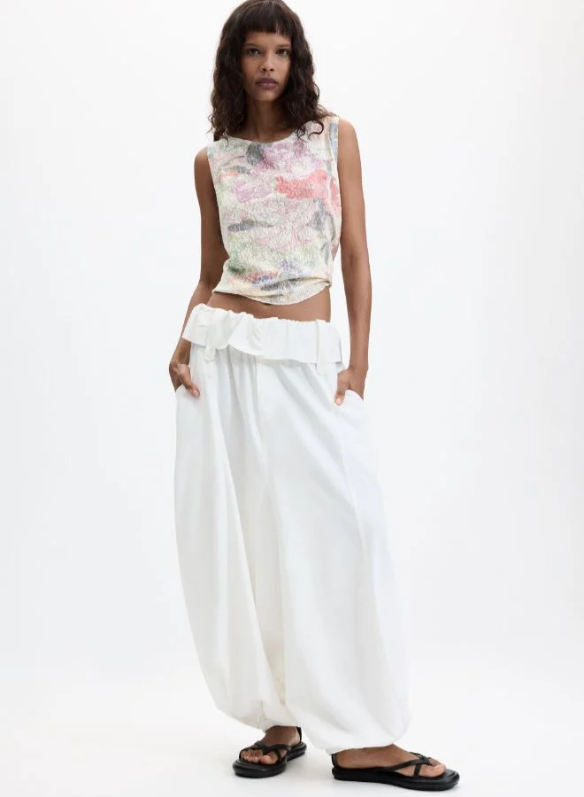 DESIGUAL Printed sleeveless t-shirt