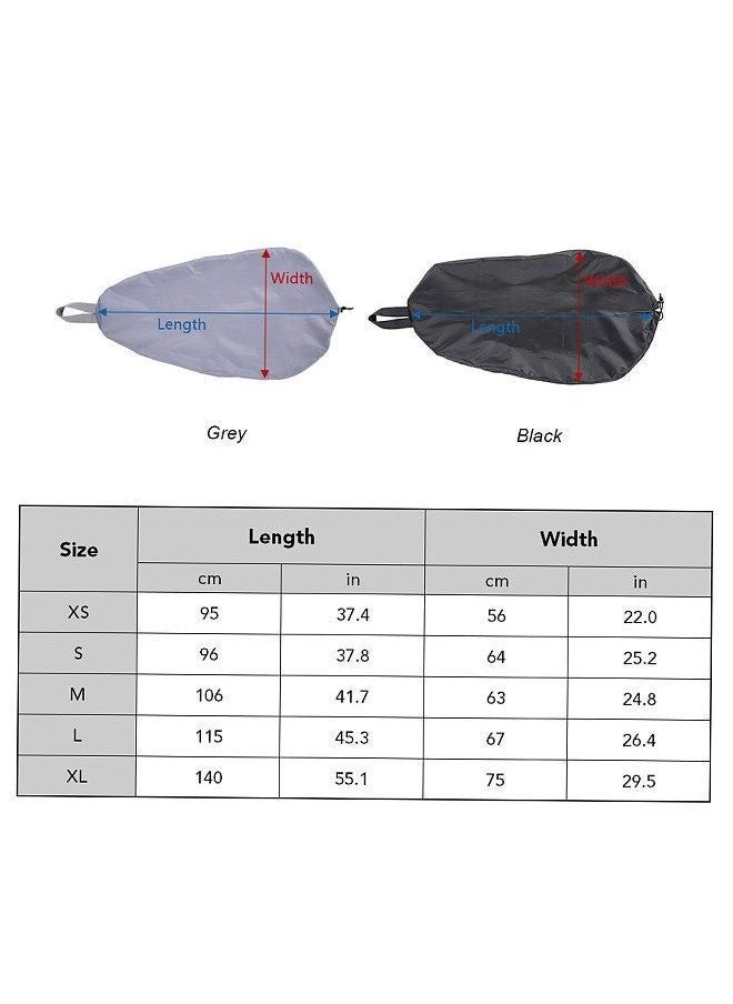 Generic - Breathable Adjustable UV50+ Blocking Kayak Cockpit Cover Seal Cockpit Protector Ocean Cockpit Cover 5 Sizes Optional Grey XL - Image 1