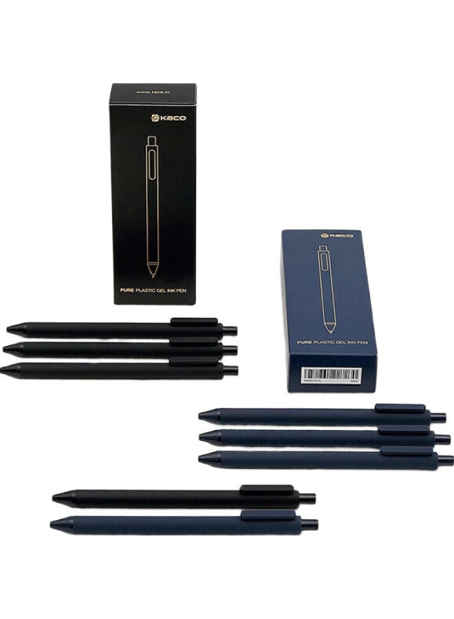 Kaco [Back To School Essential] Kaco Stationery Shuyuan 0.5Mm Black Gel Pen, Business Retractable Signing Pen, Carbon Pen, Ink Pen, Student Exam Pen, Office Set, Heavy-Duty Version, 10 Pens - Image 3