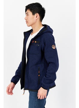 Men Brand Logo Hooded Jacket, Heather Navy - pzsku/Z98B1B0A314B672DBCEBDZ/45/_/1726109364/c95d572c-2a2a-4cbb-8105-fab88beb6b2e