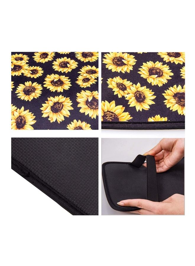 MUNTAQI Vehicle Center Console Armrest Cover Pad Universal Fit Soft Stylish Sunflowers Pattern Comfort Center Console Armrest Cushion - Image 2
