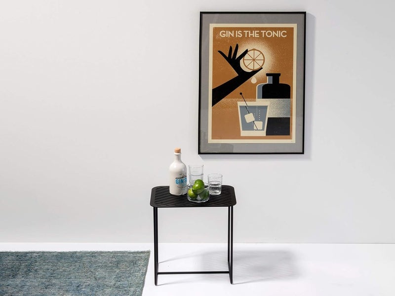INDIAN DECOR INDIAN DECOR 49990 Premium Coffee TableCenter TableBedside TableSide TableCorner Table Living Room Small Table Small Square Table Black 40x40x 40 cm Made in India - Image 2