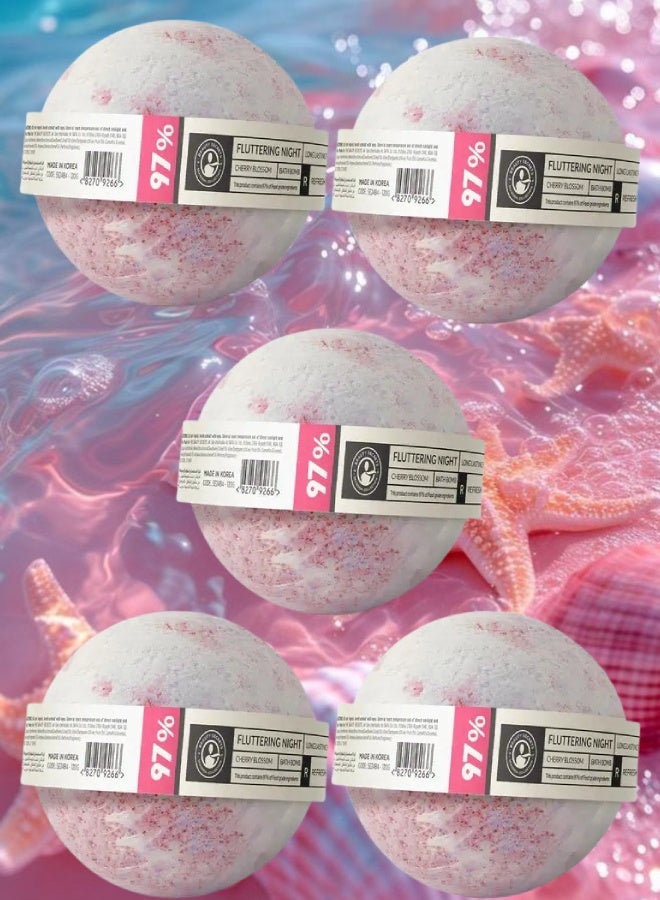 The Beauty Secrets 6 Pieces Fluttering Night Bath Bomb - Image 1