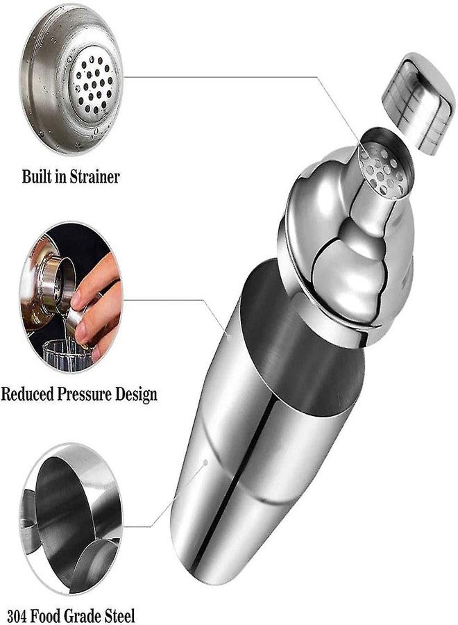 PAUL SONS Hospitality Cocktail Shaker, Bar Shaker with Built-in Strainer for Bartending Stainless Steel Shaker Margarita Mixer for Mixed Drinks (Pack of 1Pc) - Image 5