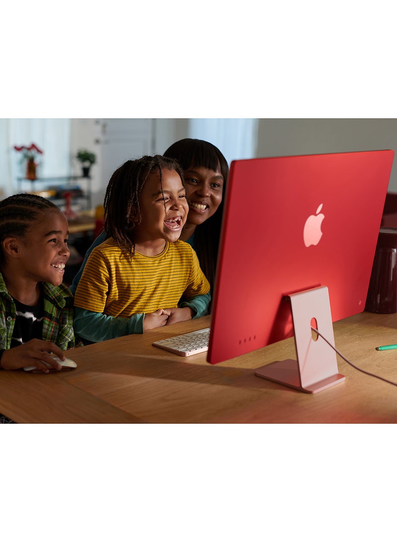 ابل  شريحة iMac M3 مع وحدة معالجة مركزية 8 كور، ووحدة معالجة رسومات 8 كور، وذاكرة وصول عشوائي سعتها 8 جيجابايت وسعة 256 جيجابايت SSD، وشاشة Retina مقاس 24 بوصة بدقة 4.5K، MQRD3 - Image 4